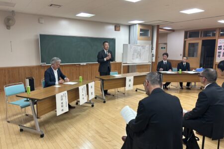 来賓の白江様と沼田県P会長