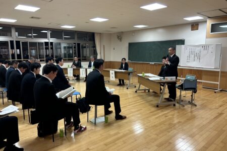 天野新会長の挨拶