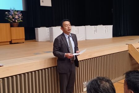 沼田会長　朝礼挨拶